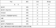 2013年贵州民族学院人文科技学院艺术类招生计划表（省内）